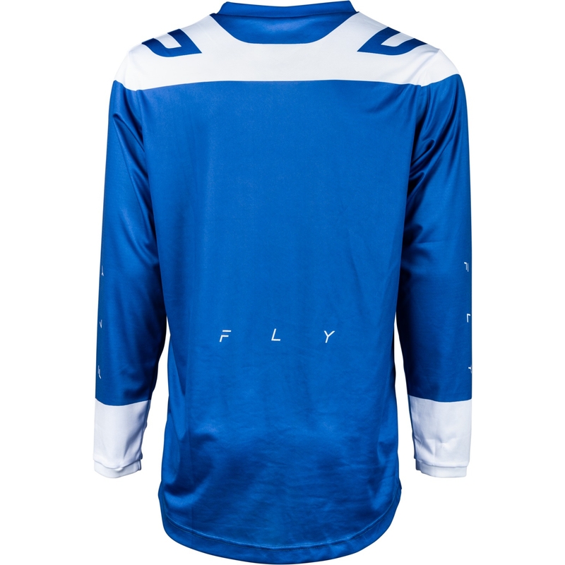 Motocross Trikot FLY Racing F-16 2024 blau und weiß