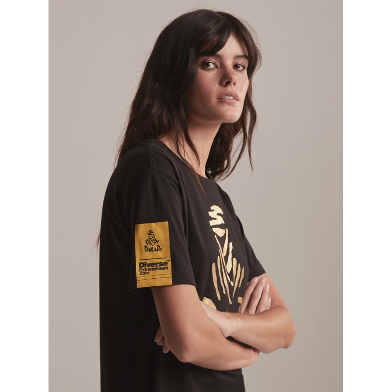 Damen-T-Shirt DAKAR DKR VIP 38 schwarz