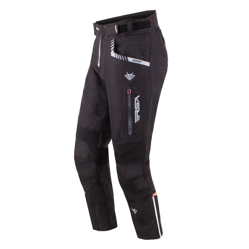 RSA Greby 2 Motorradhose schwarz - Klasse II - II. Qualität