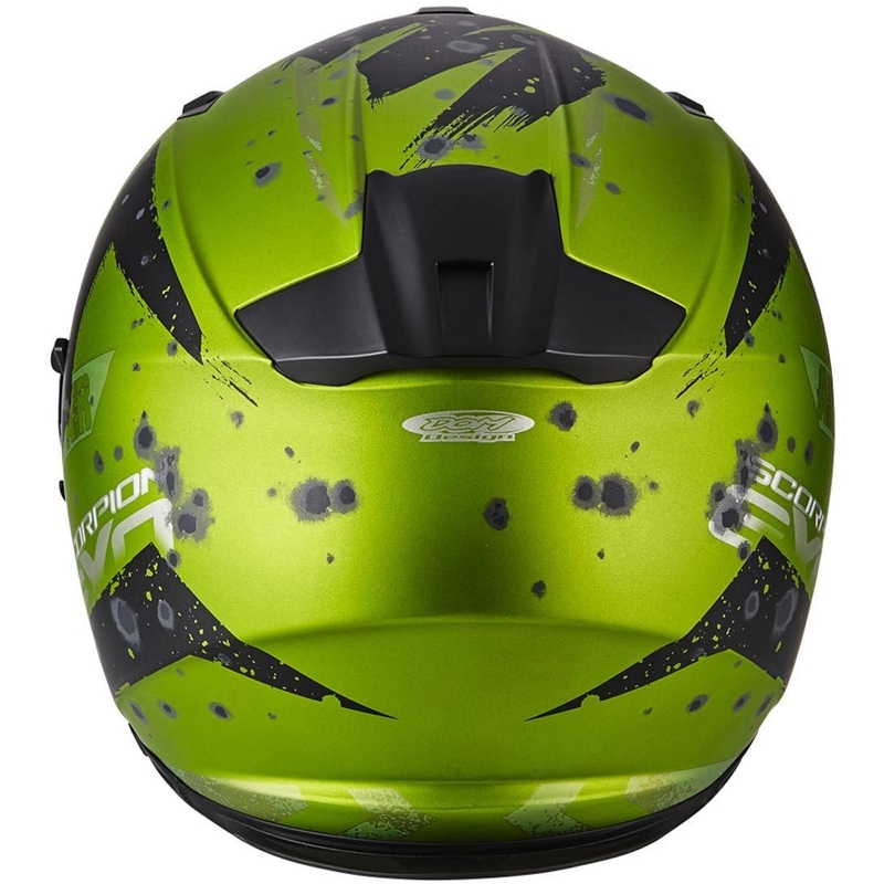Integral Motorradhelm Scorpion EXO-510 Air Marcus schwarz matt-grün Ausverkauf