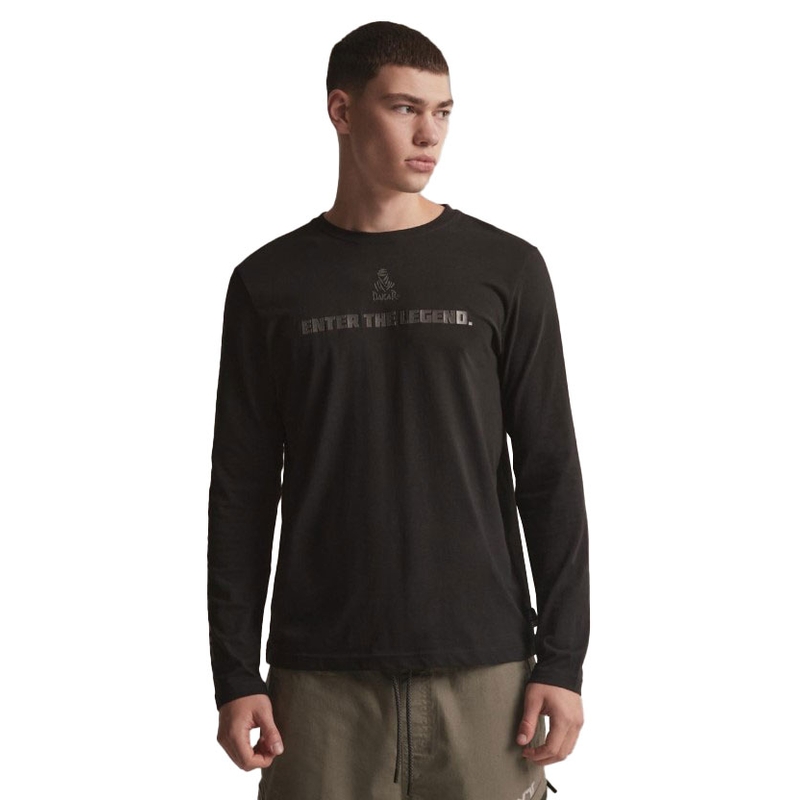 Langarm-T-Shirt DAKAR DKR LG REF schwarz