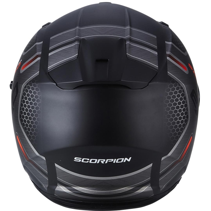 Integral Motorradhelm Skorpion EXO-510 Air Route Schwarz Matt Rot Ausverkauf