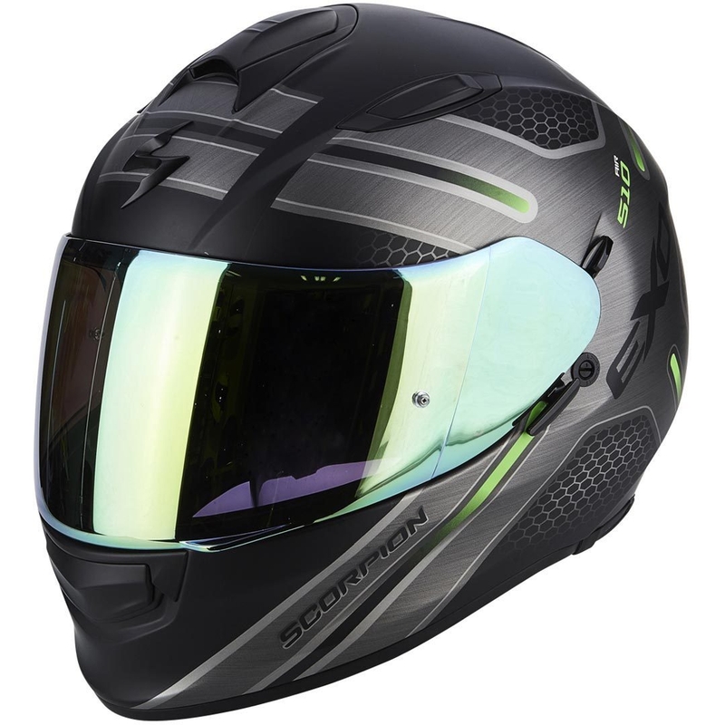 Integral Motorradhelm Scorpion EXO-510 Air Route schwarz matt-grün