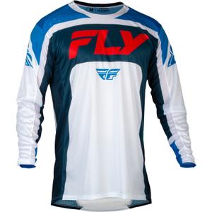 Motocross Trikot FLY Racing Lite 2024 rot-weiß-blau