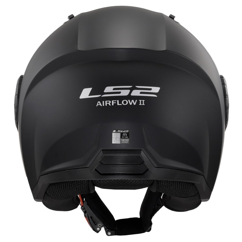 LS2 OF616 Airflow II Solid Matte Black Open Motorradhelm
