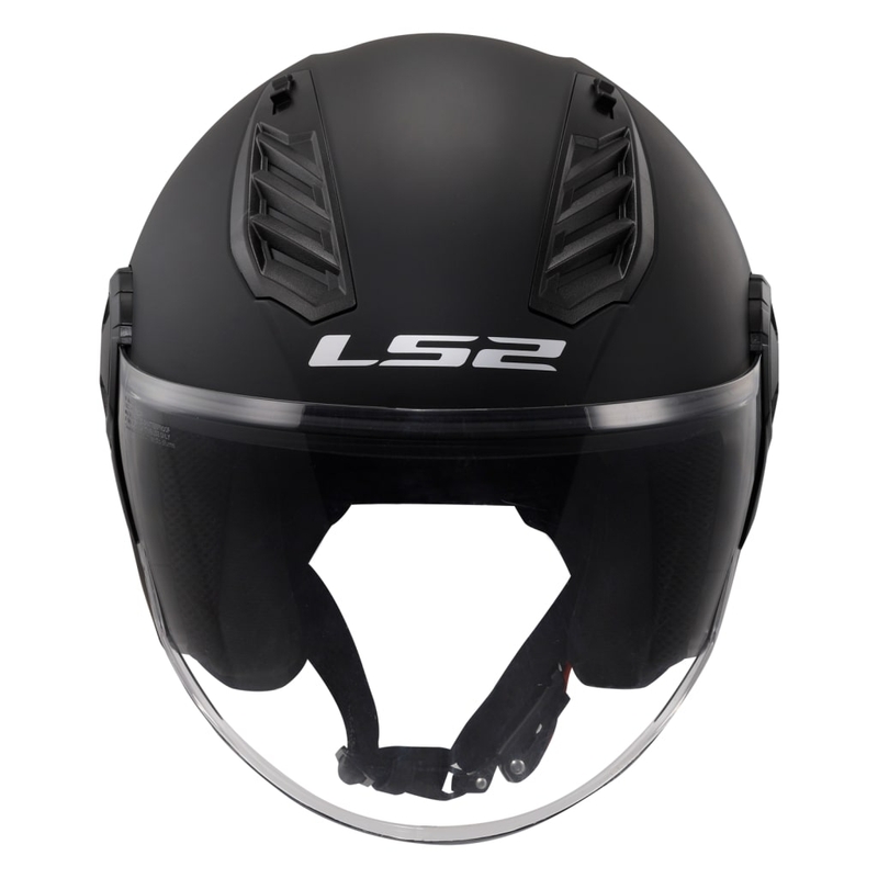 LS2 OF616 Airflow II Solid Matte Black Open Motorradhelm