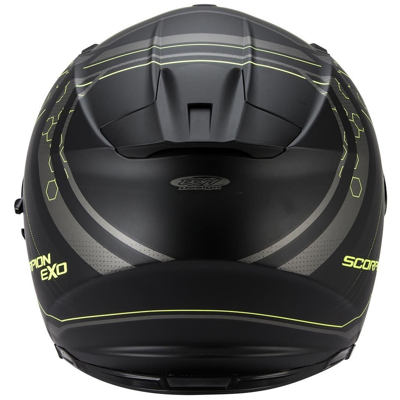 Integral Motorradhelm Scorpion EXO-510 Air Sync schwarz matt-fluo gelb