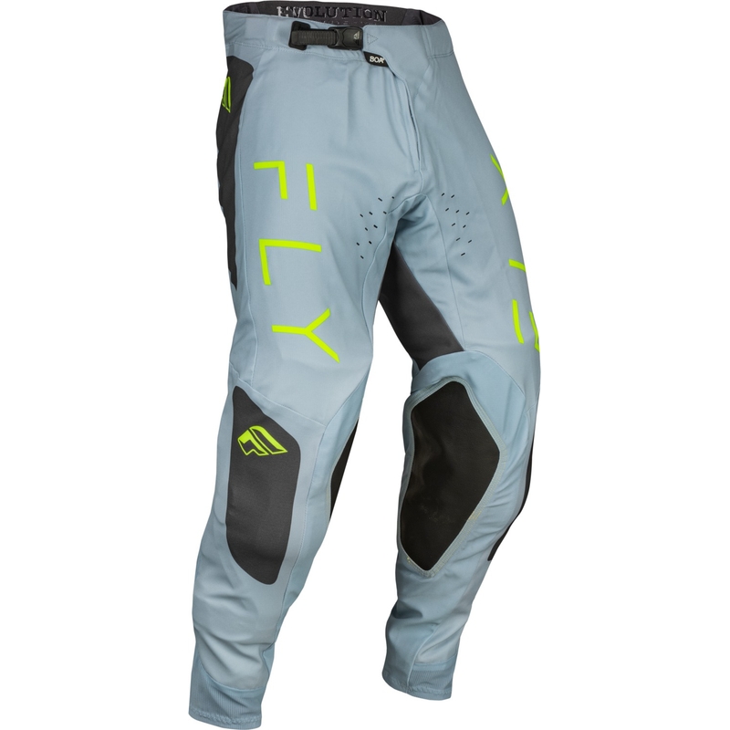 Motocross Hose FLY Racing Evolution DST 2024 grau-schwarz-fluo grün Ausverkauf
