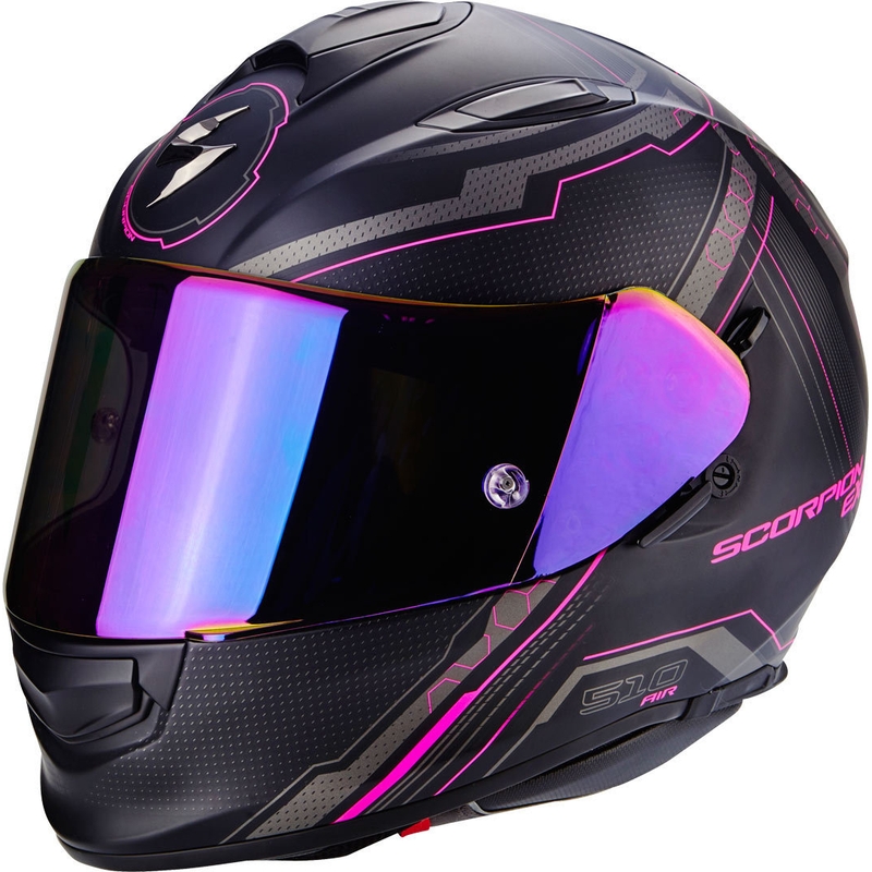 Integral Motorradhelm Scorpion EXO-510 Air Sync schwarz matt-pink