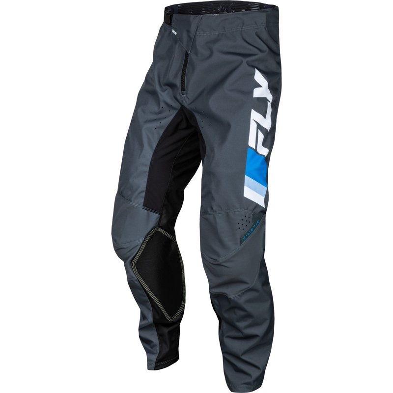 FLY Racing Kinetic Prix Motocrosshose blau-grau-weiß