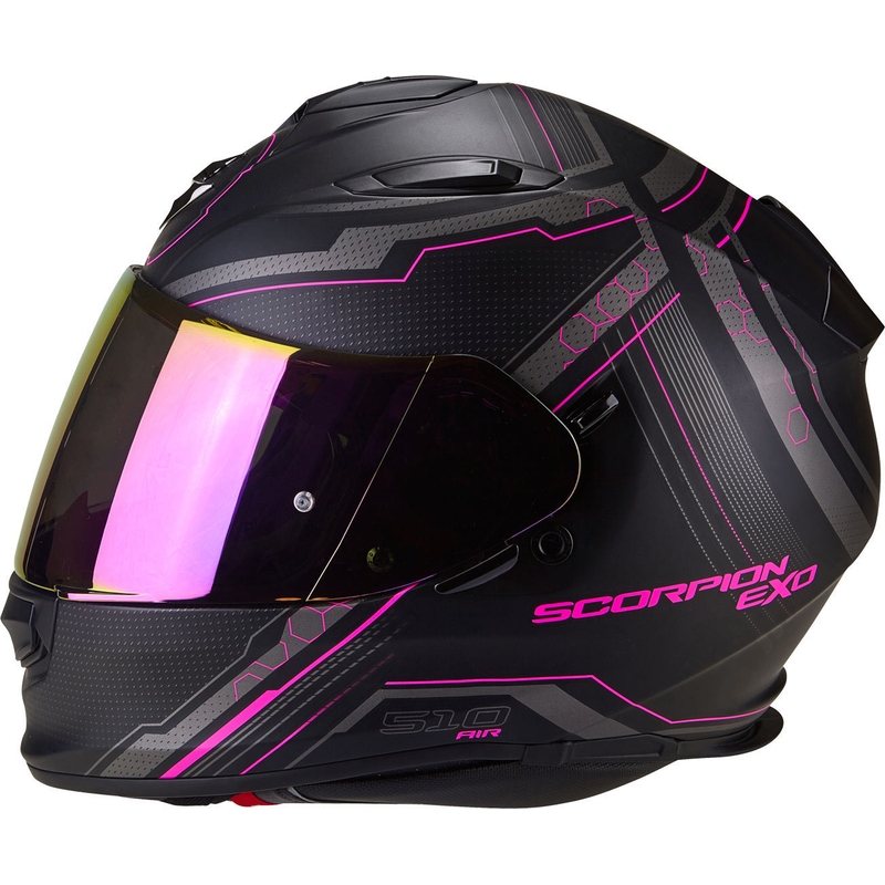 Integral Motorradhelm Scorpion EXO-510 Air Sync schwarz matt-pink
