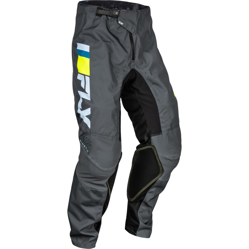 FLY Racing Kinetic Prix Motocrosshose grau-neongelb Abverkauf