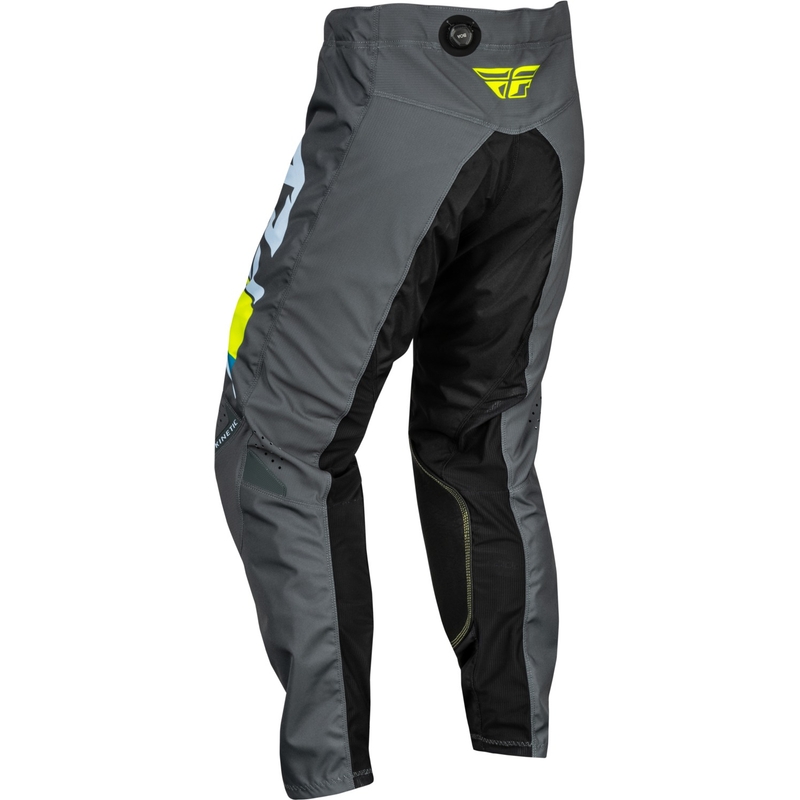 FLY Racing Kinetic Prix Motocrosshose grau-neongelb Abverkauf