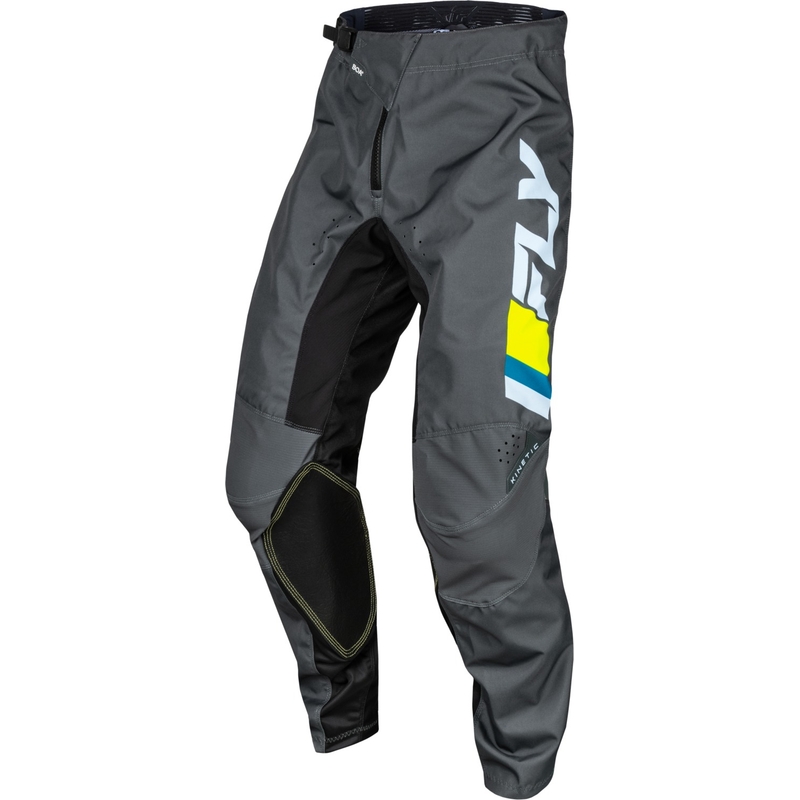 FLY Racing Kinetic Prix Motocrosshose grau-neongelb Abverkauf