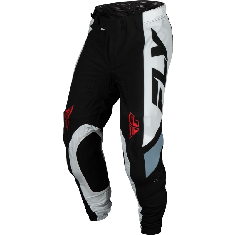FLY Racing Lite Motocrosshose schwarz-weiß-grau