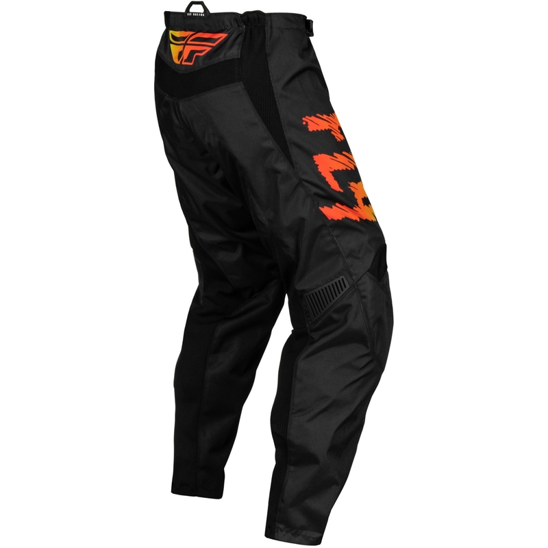 Kinder Motocross Hose FLY Racing F-16 2024 schwarz-gelb-orange Ausverkauf