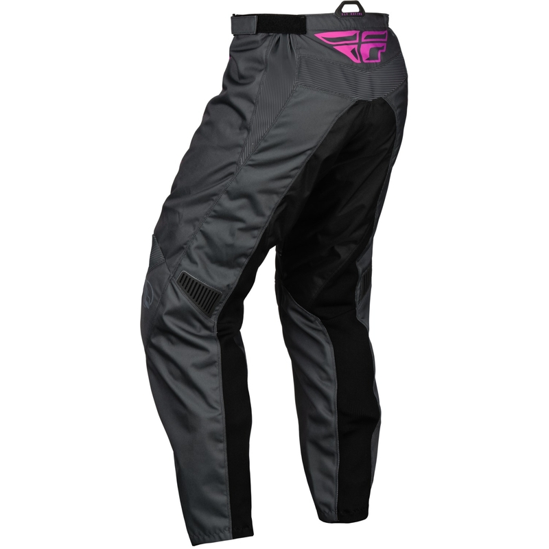 Kinder Motocrosshose FLY Racing F-16 grau-schwarz-pink Abverkauf Ausverkauf