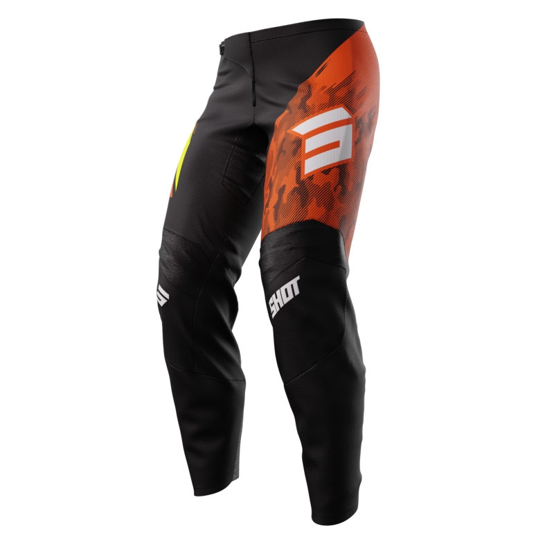 Kinder-Motocross-Hose Shot Matrix orange Ausverkauf