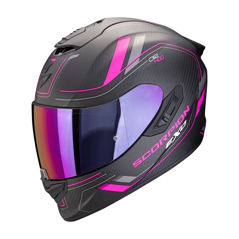 Integral Motorradhelm Scorpion EXO-1400 EVO II CARBON AIR MIRAGE matt schwarz-rosa Ausverkauf