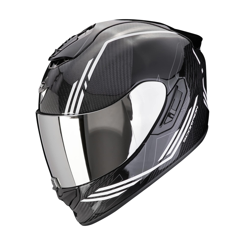 Integral Motorradhelm Scorpion EXO-1400 EVO II CARBON AIR REIKA schwarz und weiß Ausverkauf