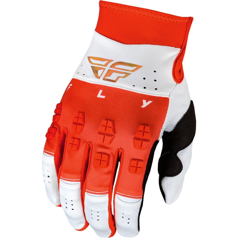 Motocross-Handschuhe FLY Racing Evolution DST 2024 rot-weiß-rot