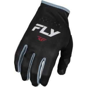 Motocross-Handschuhe FLY Racing Lite 2024 schwarz-weiß-rot
