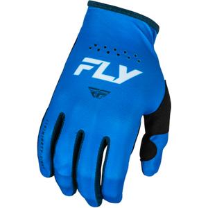 Motocross-Handschuhe FLY Racing Lite 2024 blau und weiß