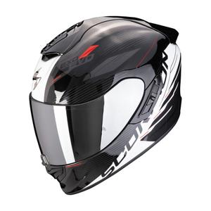 Integrierter Motorradhelm Scorpion EXO-1400 EVO II AIR LUMA schwarz-weiß
