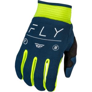 Motocross-Handschuhe FLY Racing F-16 2024 blau-fluo gelb-weiß