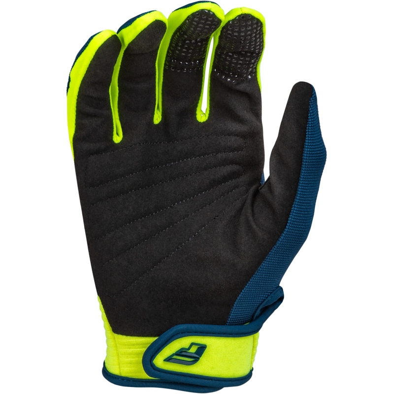 Motocross-Handschuhe FLY Racing F-16 2024 blau-fluo gelb-weiß
