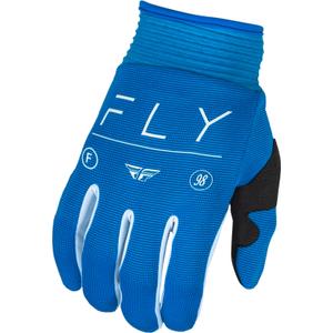 Motocross-Handschuhe FLY Racing F-16 2024 blau und weiß