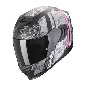 Integral Motorradhelm Scorpion EXO-520 EVO AIR FASTA matt schwarz-silber-rosa