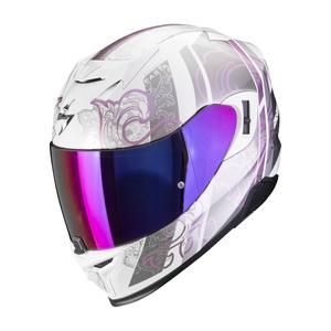 Integral Motorradhelm Scorpion EXO-520 EVO AIR FASTA weiß-violett