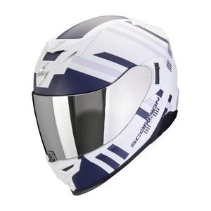 Integral Motorradhelm Scorpion EXO-520 EVO AIR BANSHEE matt weiß-blau-lila