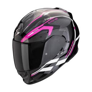 Integral Motorradhelm Scorpion EXO-491 KRIPTA schwarz-rosa-weiß