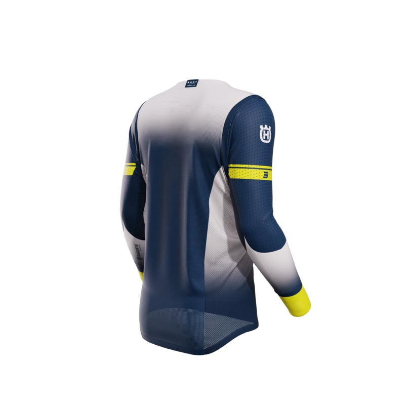 Shot Aerolite Husqvarna LE 2024 Motocross-Trikot Blau Sale Ausverkauf