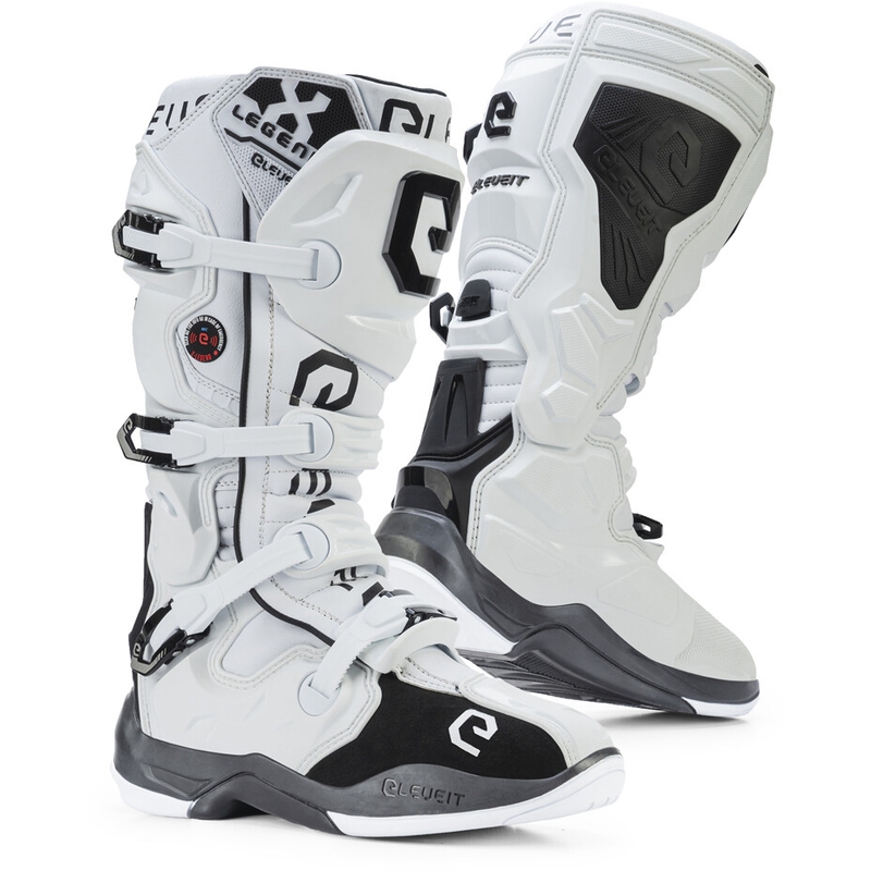 Eleveit X-Legend Motorradstiefel weiß