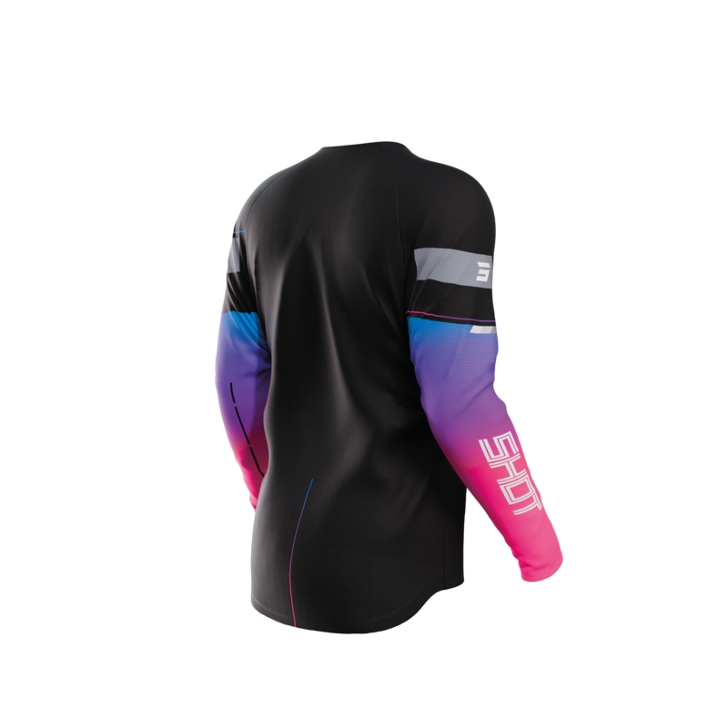 Kinder Motocross Trikot Shot Indy schwarz Ausverkauf