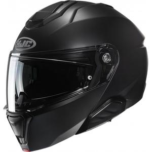 Vyklápěcí helma na motorku HJC i91 Solid semi flat černá