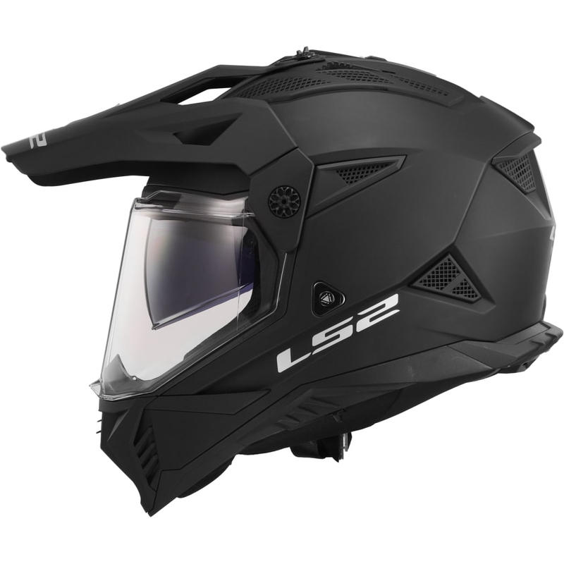 Enduro-Motorradhelm LS2 MX702 PIONEER II mattschwarz