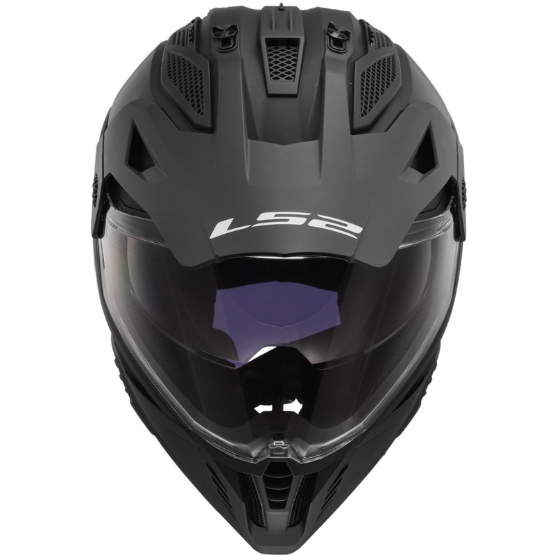 Enduro-Motorradhelm LS2 MX702 PIONEER II mattschwarz