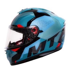 Integraler Motorradhelm MT Blade 2 SV Fade E17 schwarz-rot-blau Ausverkauf
