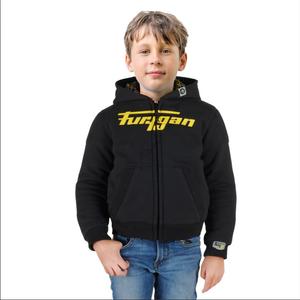 Furygan Luxio Kid Schwarz und Gelb Motorrad Sweatshirt