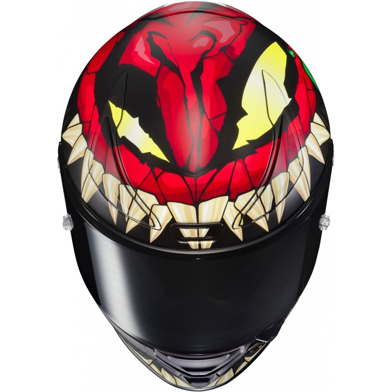 Integral Motorradhelm HJC RPHA 1 Toxin Marvel MC1SF rot-grau-grün Ausverkauf
