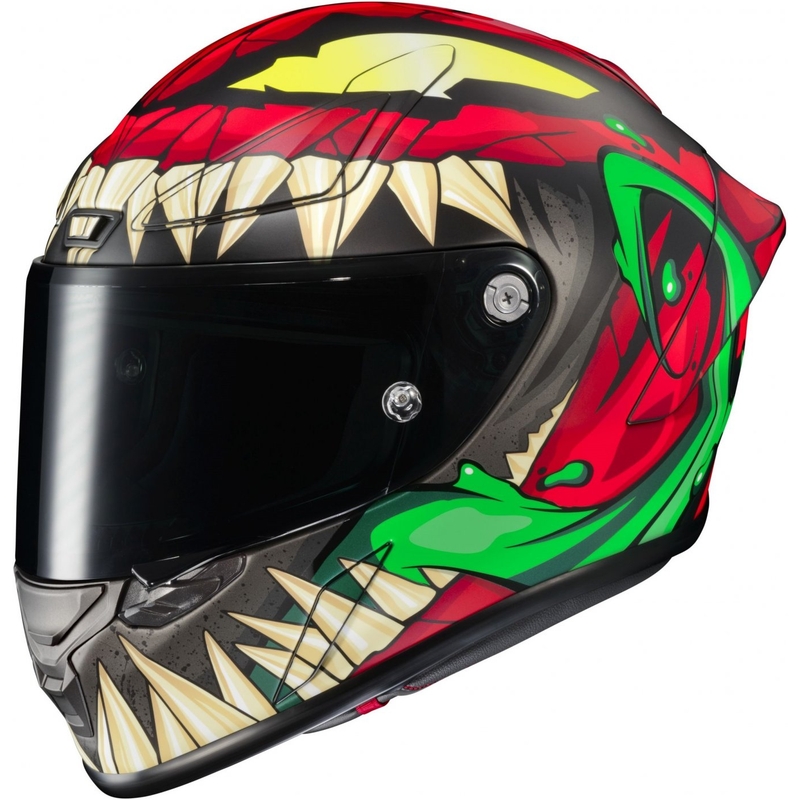 Integral Motorradhelm HJC RPHA 1 Toxin Marvel MC1SF rot-grau-grün Ausverkauf