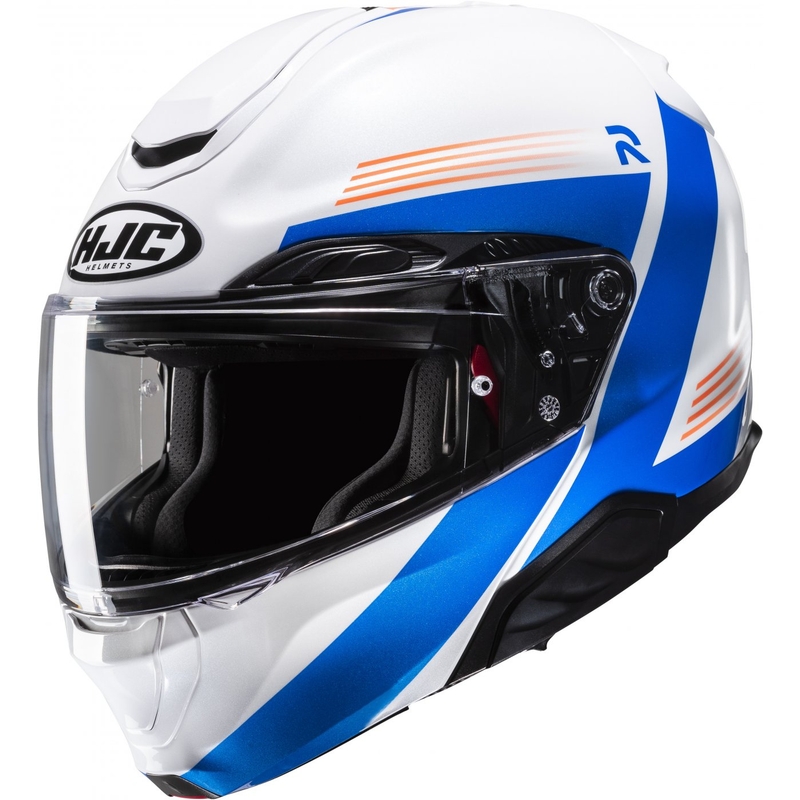 HJC RPHA 91 Abbes MC27 Klapphelm Motorrad Weiß-Blau Sale Ausverkauf