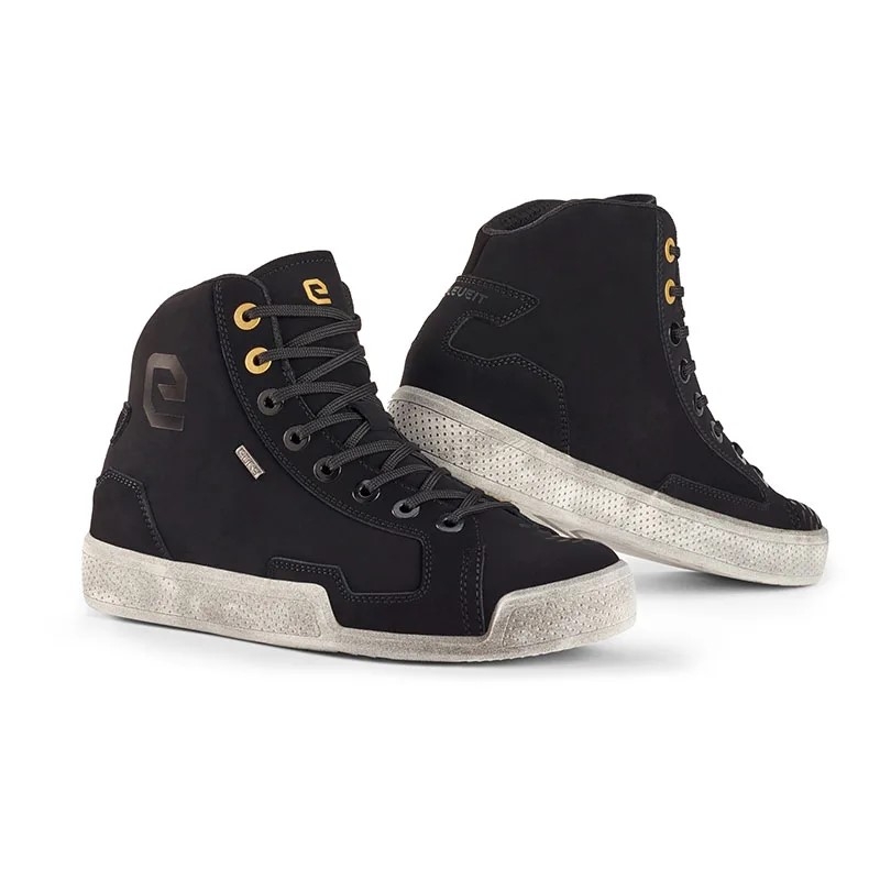 Eleveit ANTIBES WP FULL LEATHER Motorradstiefel schwarz