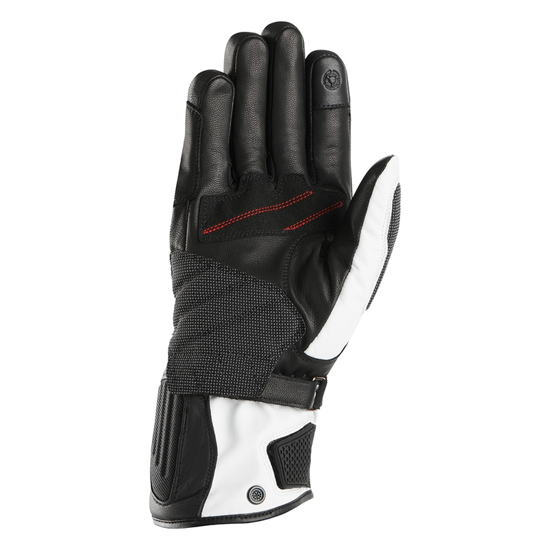 Furygan Nomad schwarz-weiße Motorradhandschuhe