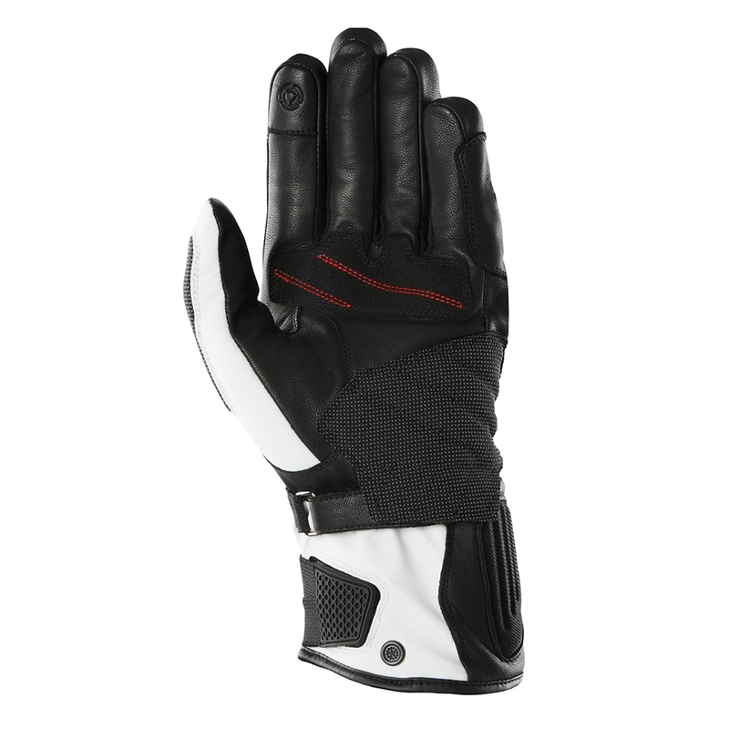 Furygan Nomad schwarz-weiße Motorradhandschuhe