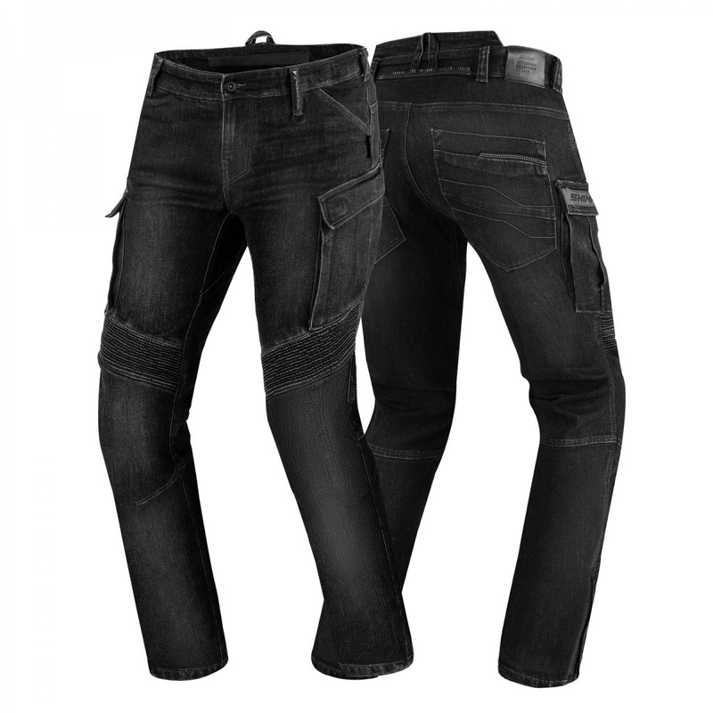 Motorradjeans Shima GIRO 2.0 URBAN gewaschen schwarz Ausverkauf